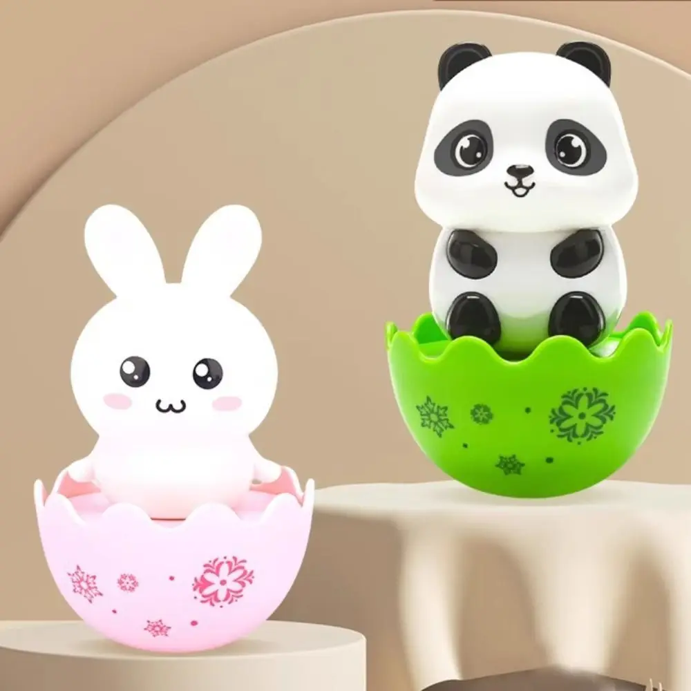 6 stks/set ABS Kleine Pinguïn Tumbler Speelgoed Handgemaakte Desktop Decoratie Schaapje Tumbler Speelgoed Schommelende Speelgoed Mini Panda Tumbler Pop