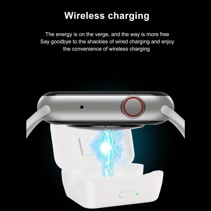 SCLS Magnetic Wireless Charger For Watch Series 1-9 SE - 750Mah Power Bank Fast Charging Dock Station With USB-A Port