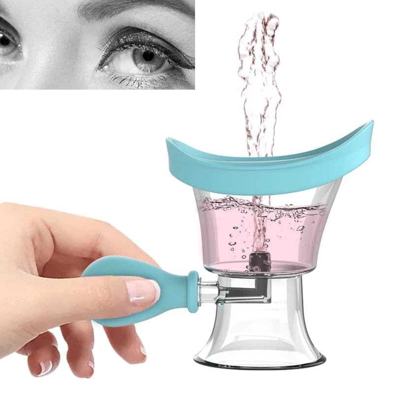 1PC Soft Silicone Eye Wash Cups Eyes Cleaner Flushing Rinse Cups Resuable Bath Eyewash Cups for Students New Health and Beauty