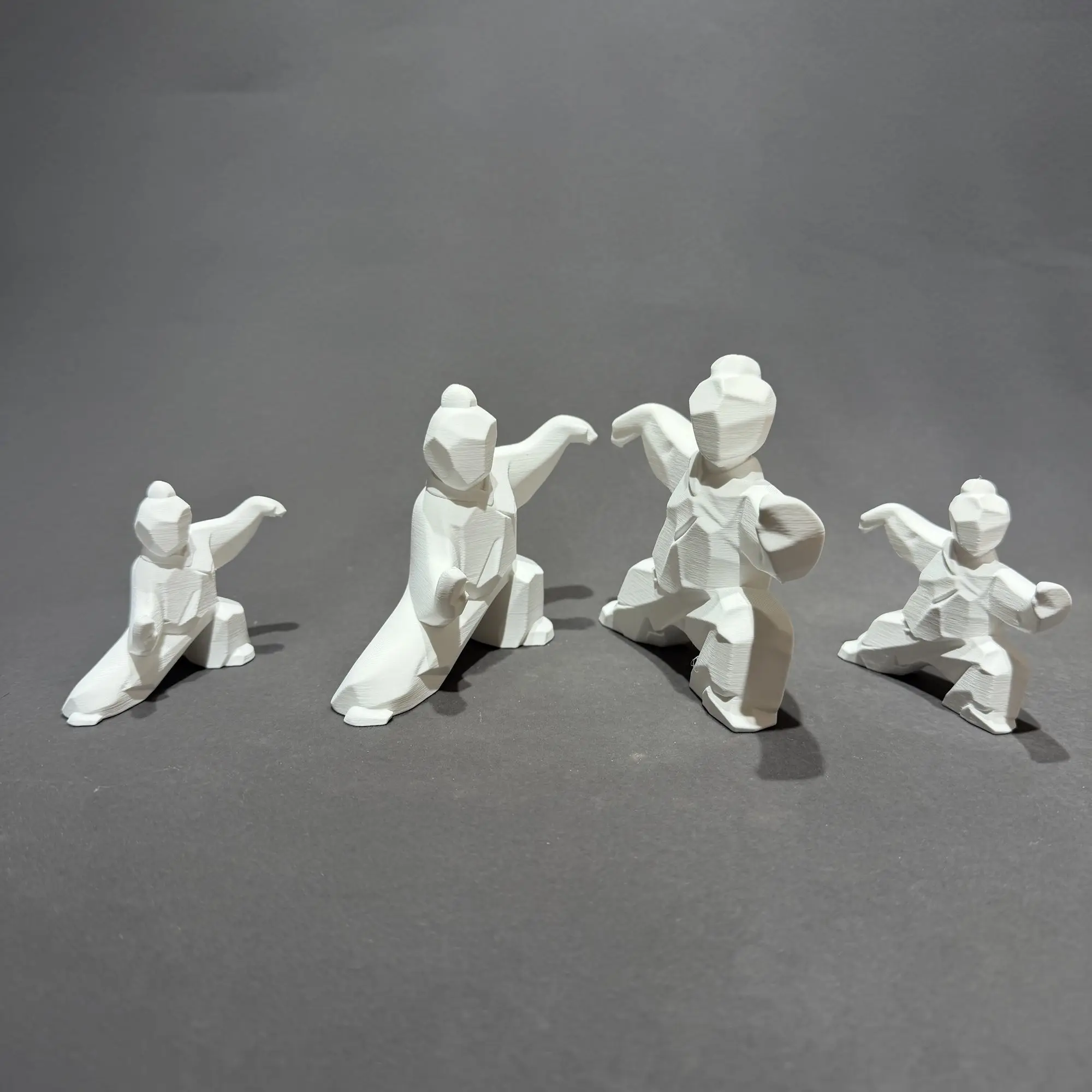 

3D печатные фигурки для боевых искусств, набор настольных декора, домашний орнамент бонсай, статуя позы кунг-фу, статуэтки, украшение для стола, подарки