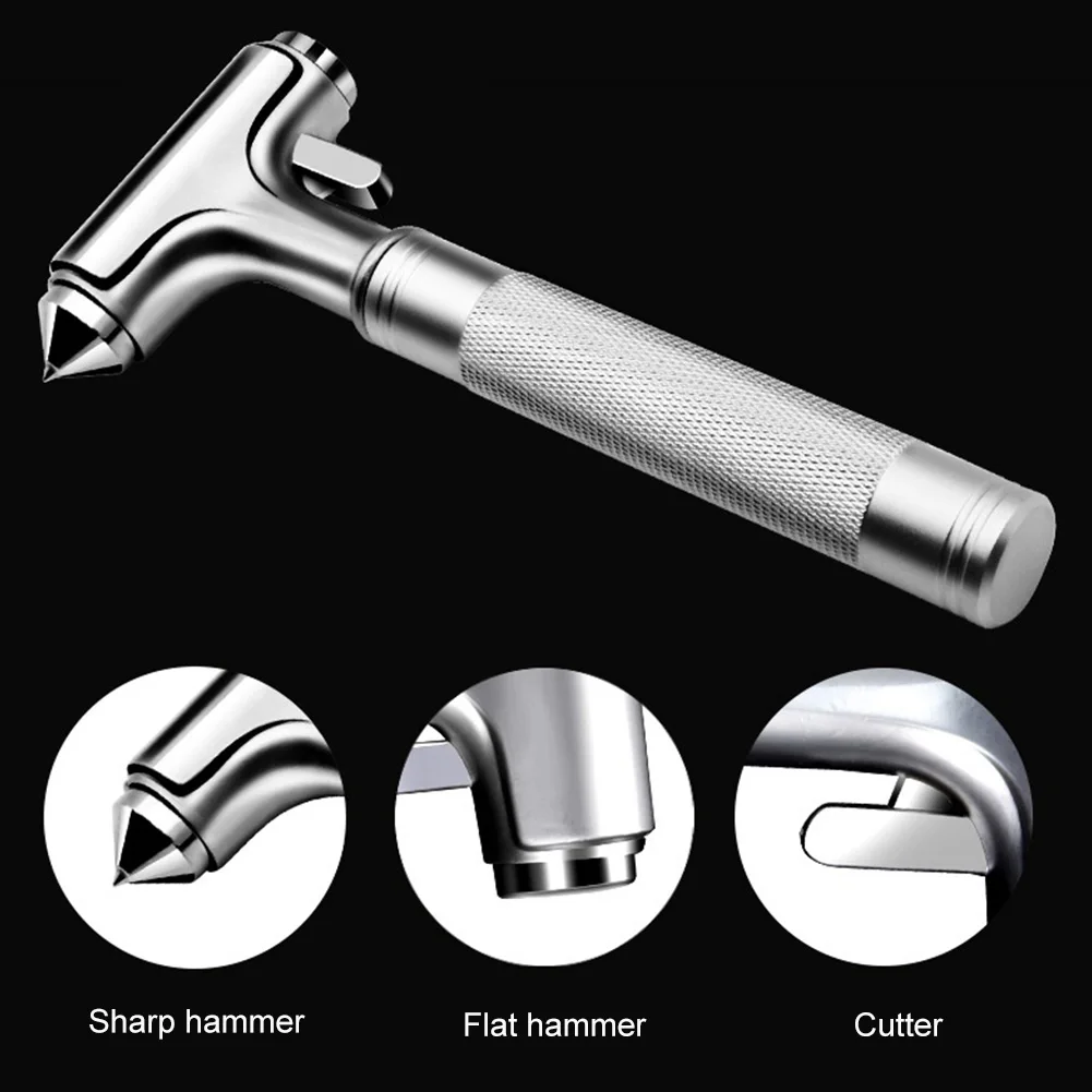 Car Safety Hammer Metal Auto Emergency Window Glass Breaker Car Life-Saving Escape Rescue Safety Hammer