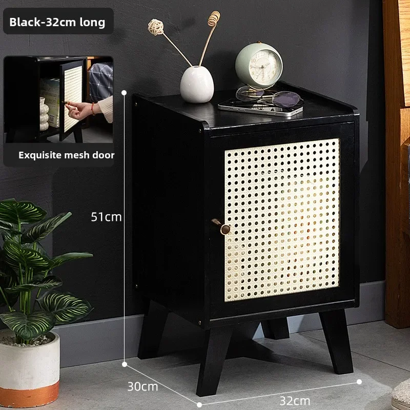 Multi-functional Bedside table Simple modern small simple shelf Ultra narrow crevice cabinet Side cabinet Bedroom locker