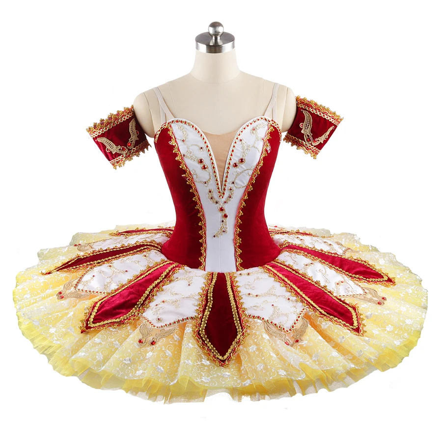 

Professional High Quality Unique Design Custom Size Girls Adult Women 12 Layers Performance Wear Red Ballet Tutu