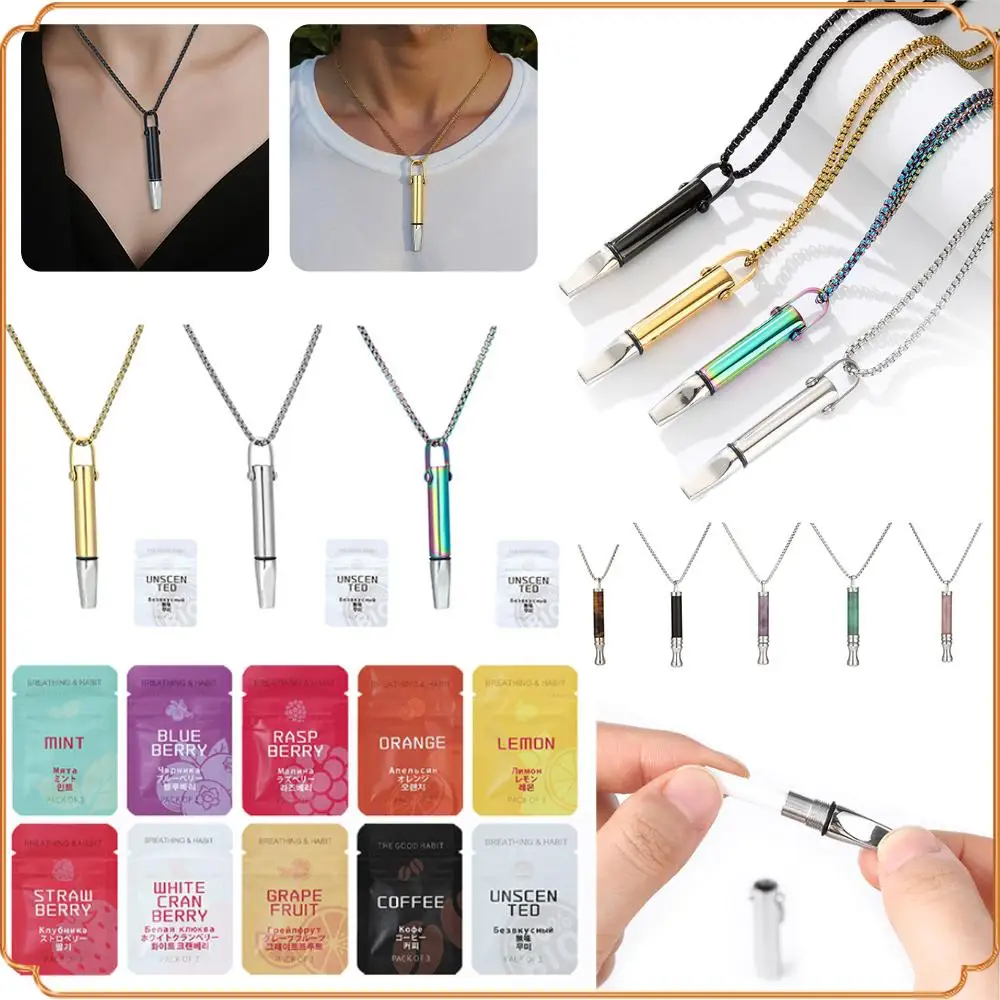 

Ожерелья для дыхания против курения, для облегчения тревоги, ожерелье для отказа от курения с хлопковым сердечником, ожерелье для остановки курения, против курения