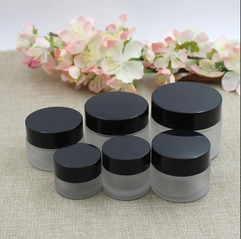 

5G10g15g20g30g50g frosted glass jar pot tin essential gel serum moisture eye cream sample test skin care cosmetic packing