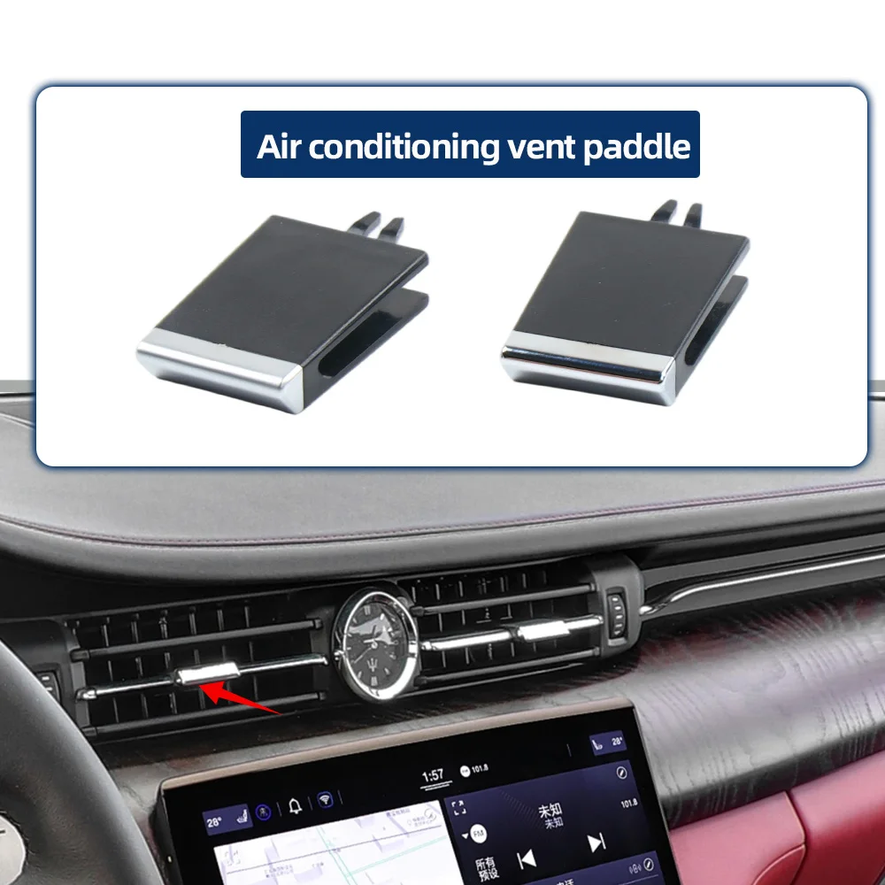 670150960 Car Front Air Vent AC Vent Grille Slider Tab Clip Repair Kit For Maserati Quattroporte Ghibli 2013-2023