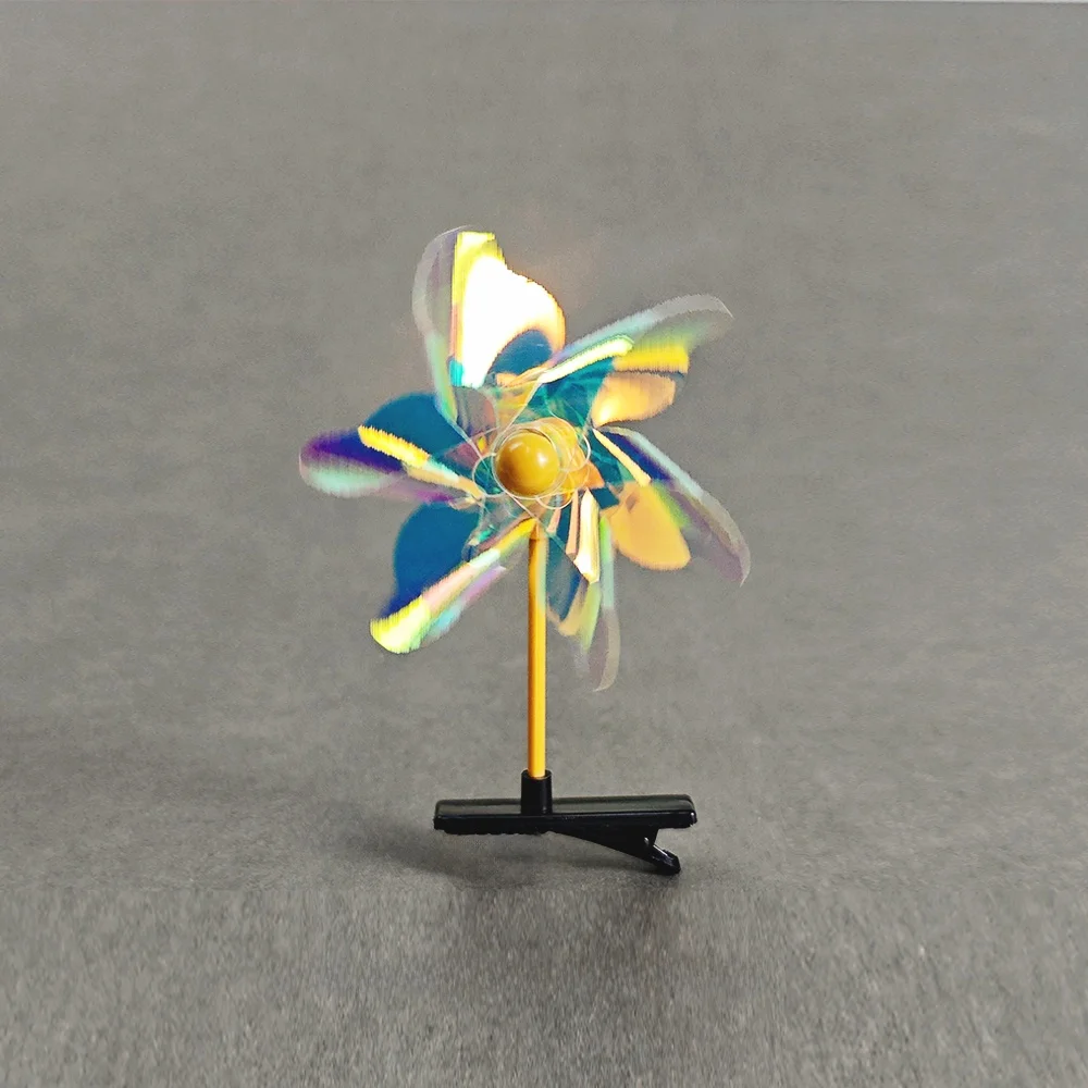 

Decorative Windmill Hairpin Fun Outdoor Drive Spinable Hair Accessory Fashionable Turntable Clip Creative Unique Gift