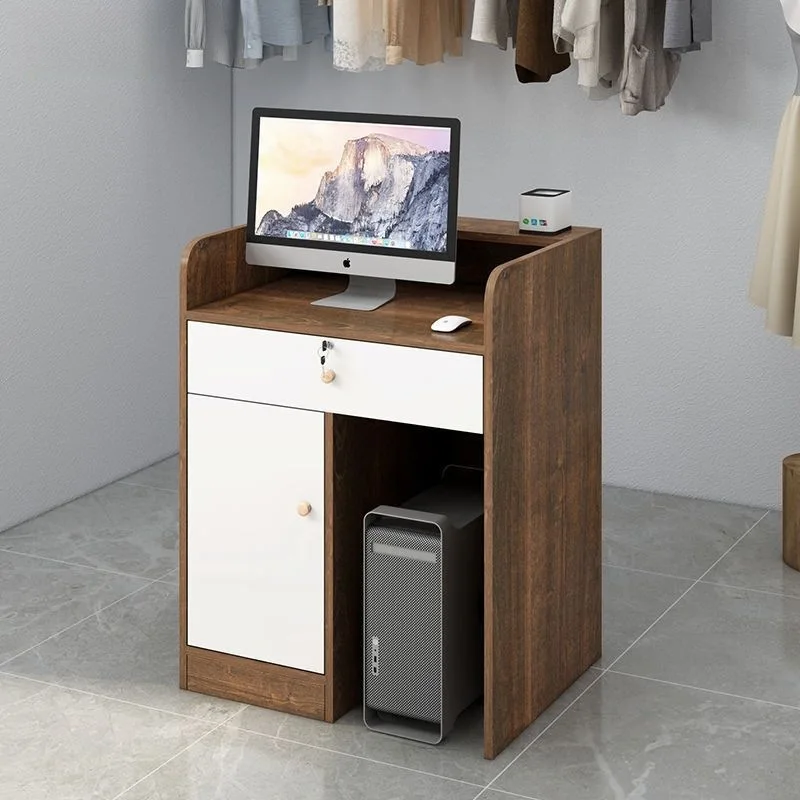 AOLIVIYA Beauty Salon Reception Desk Checkout Counter School Conference Room Lecture Desk Retail Welcome Station