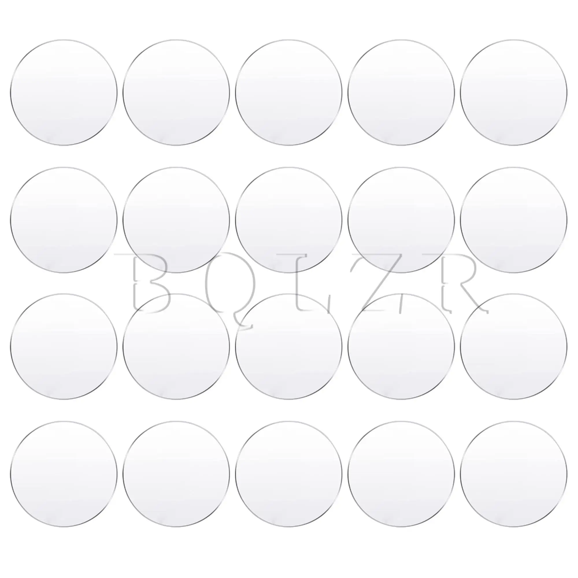 20 шт., круглые акриловые листы BQLZR для поделок «сделай сам», толщина 0,04 дюйма, Диаметр 3,94 дюйма