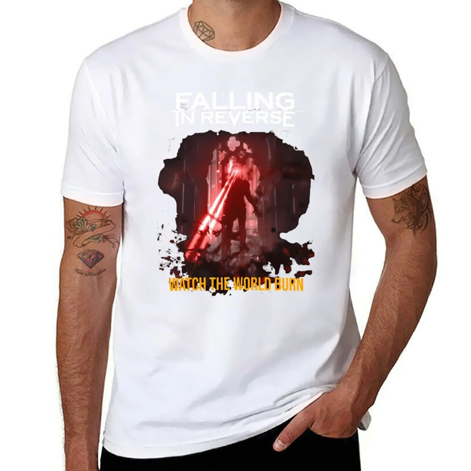 

Falling In Reverse Watch The World Burn T-Shirt man t shirt summer t shirt man cotton T-Shirt