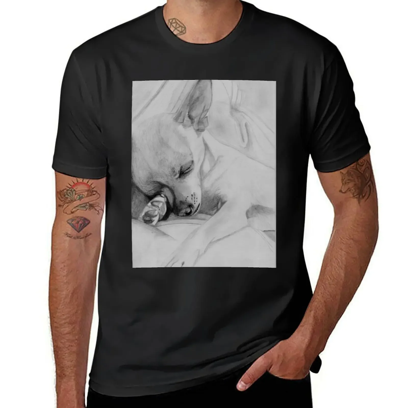 

Sleeping Chihuahua T-Shirt blacks customs design your own tops mens t shirts top quality