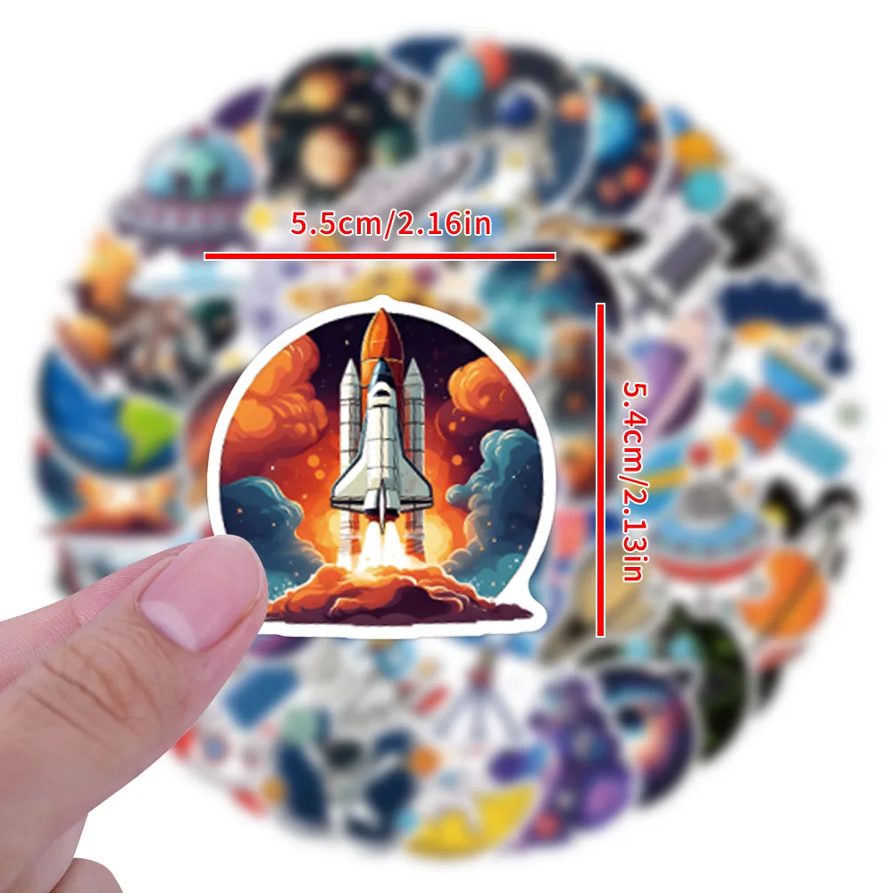 

60PCS Cartoon Universe Graffiti Sticker DIY Decoration Mbile Phone Case Notebook Water Cup Toy Gift Sticker