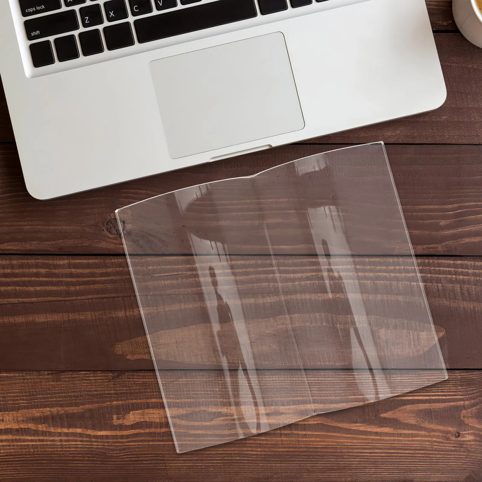 

Transparent Fan Shaped Acrylic Paperweight Stable Book Page Holder for Reading Cookbooks Calligraphy Practice Office Desk