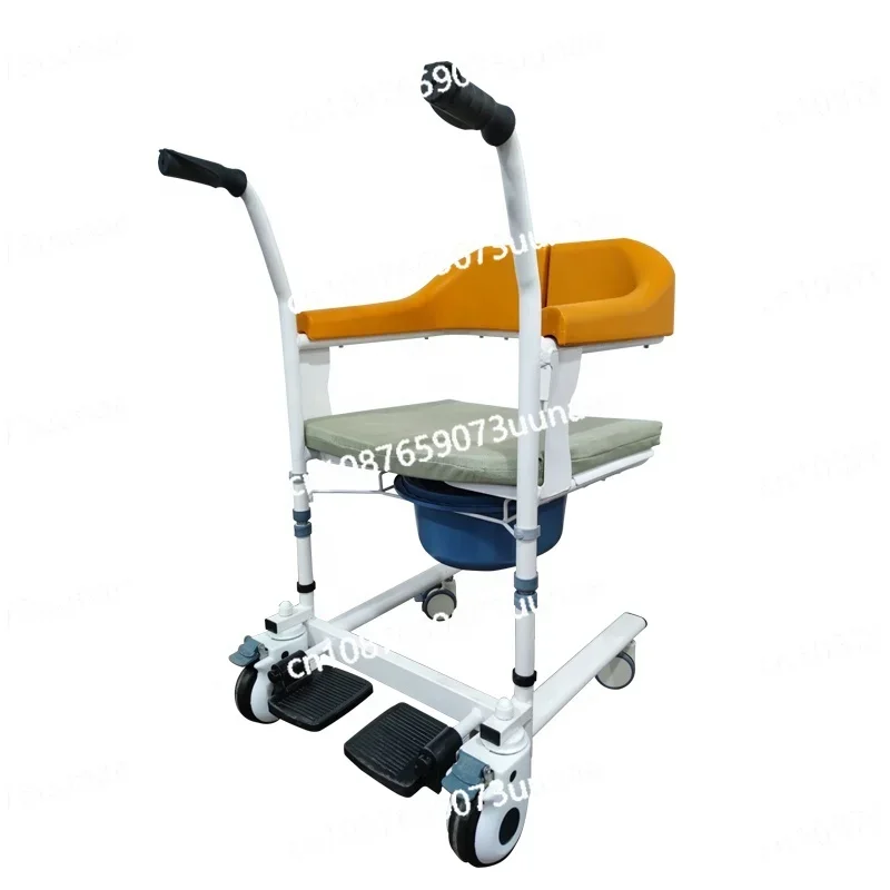 Hot Sale Wheelchair Toilet Commode Chair Patient Lifting Transfer Chair for Elderly and Disabled