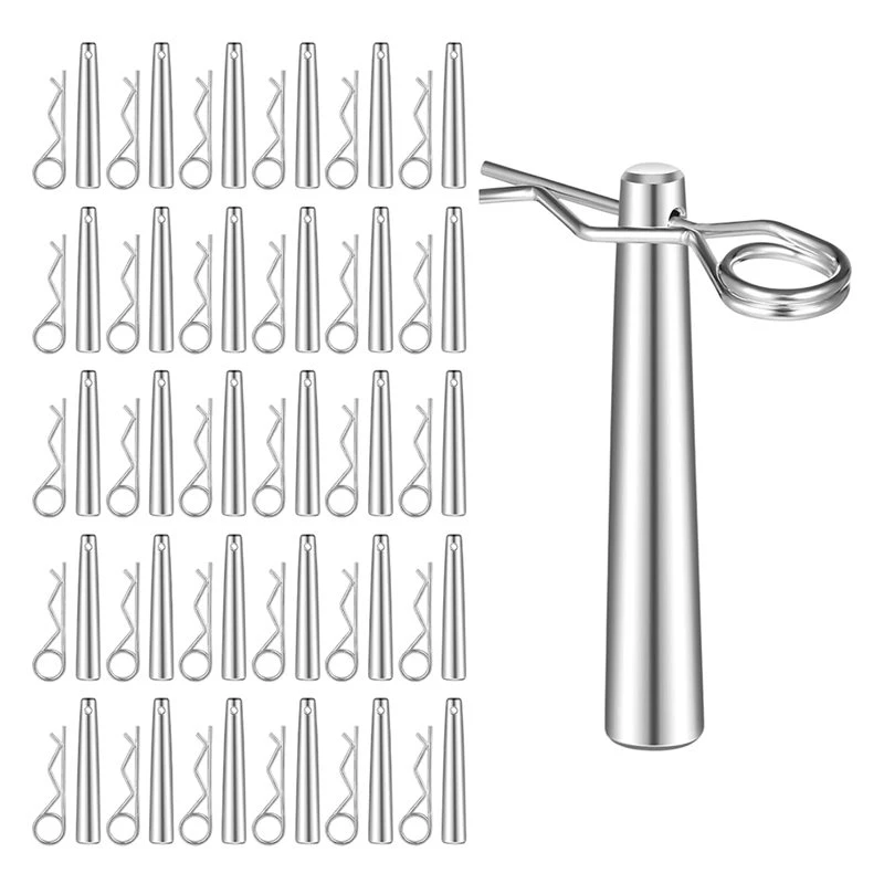 IALJ-Heavy Duty For Hitch Pin Kit- 30 Pcs Cotter Pins Assortment Includes R Clips Truss Accessories For Hitch Lock Systems