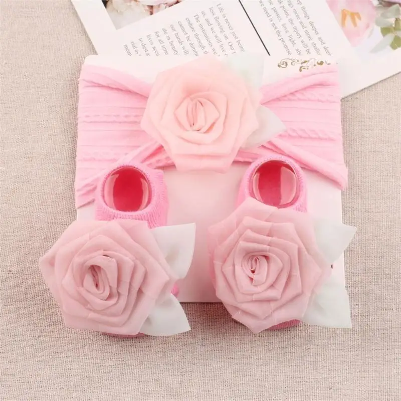 مجموعة جوارب وأغطية الرأس لحديثي الولادة من CORB، جوارب وعصابة رأس لحديثي الولادة، جورب أطفال مريح للارتداء اليومي والمغامرات #4