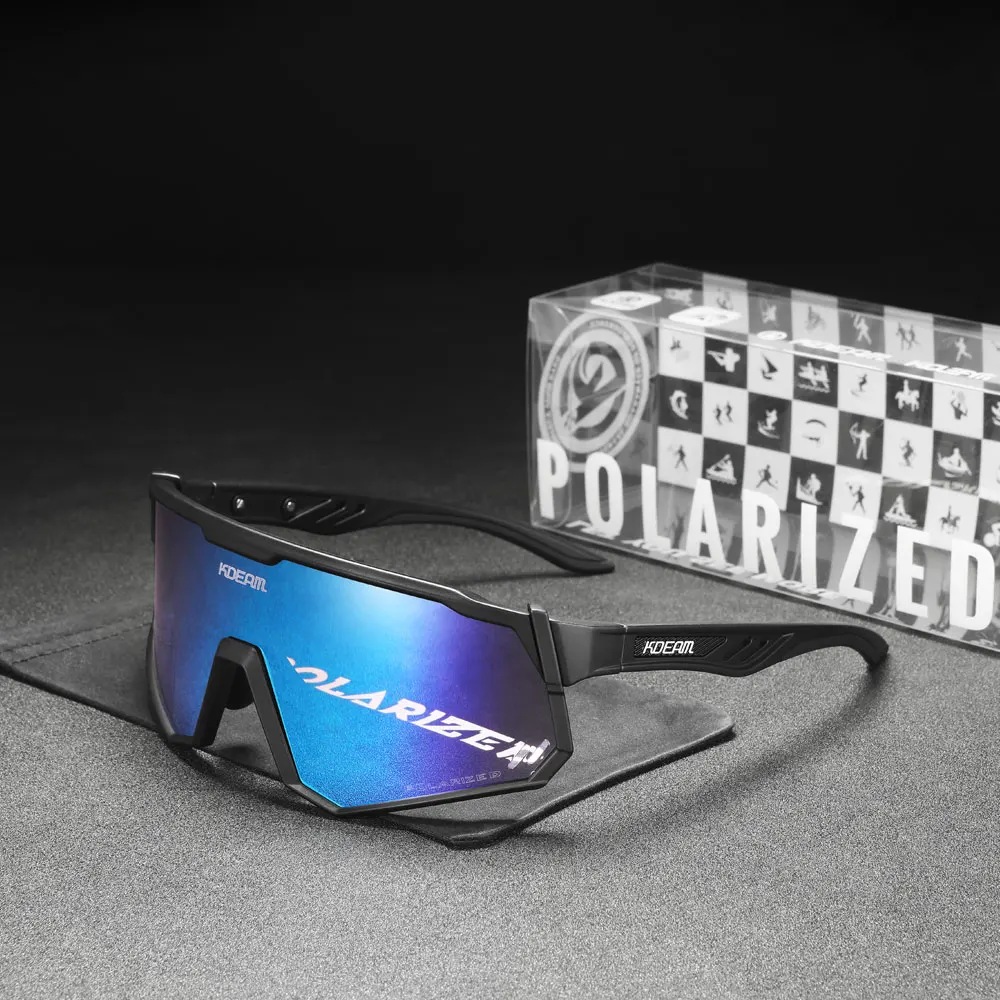 Kdeam High-End-Sports onnen brille polarisierte Herren-Fahrrad brille abnehmbarer Tr90-Rahmen und Nasen pads leicht auszu tauschen – Detail 23