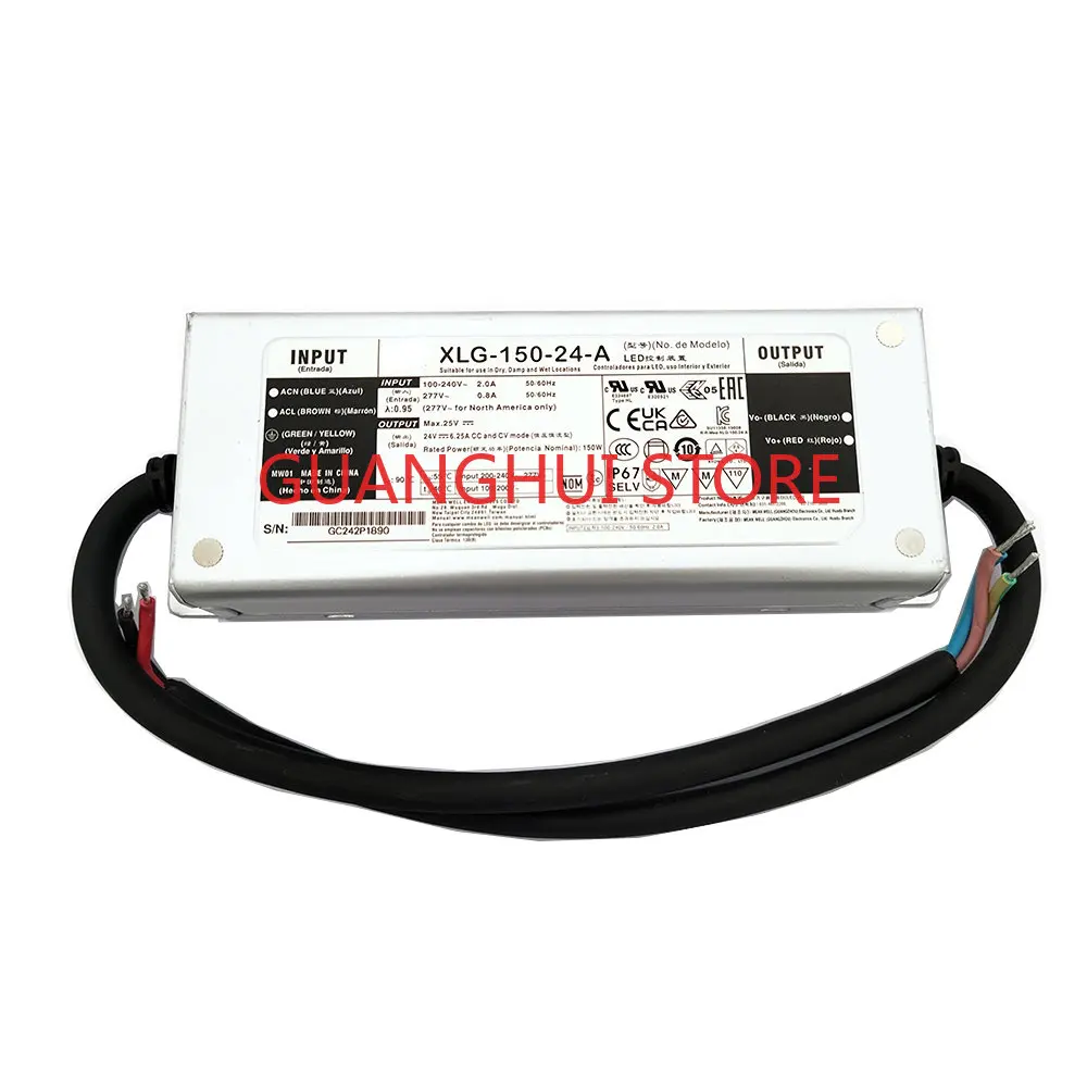 Constant Power Power Supply XLG-150-12/24-A/AB L/M/H Type Dimmable Outdoor Waterproof with PFC