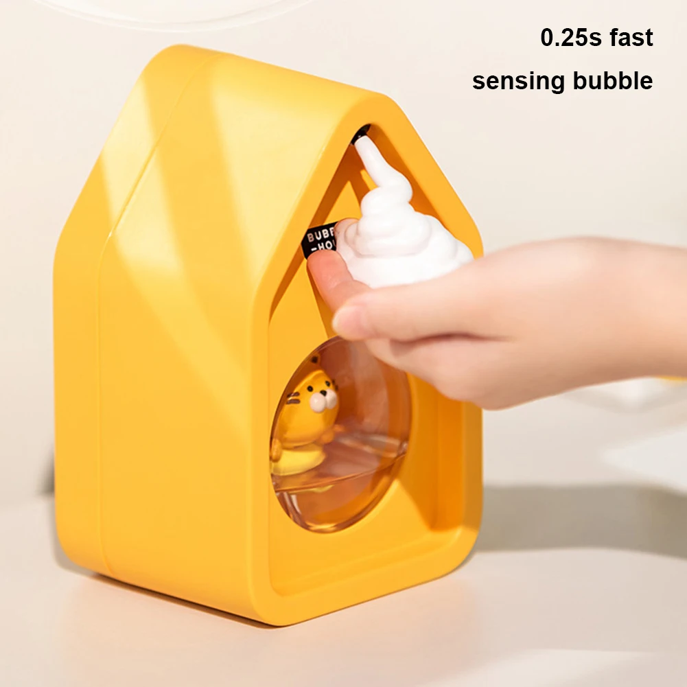 Cute Automatic Soap Dispenser 6.8oz/200ml Touchless Sensor Soap Dispenser Electric Wall Mount Soap Pump for Bathroom Kitchen