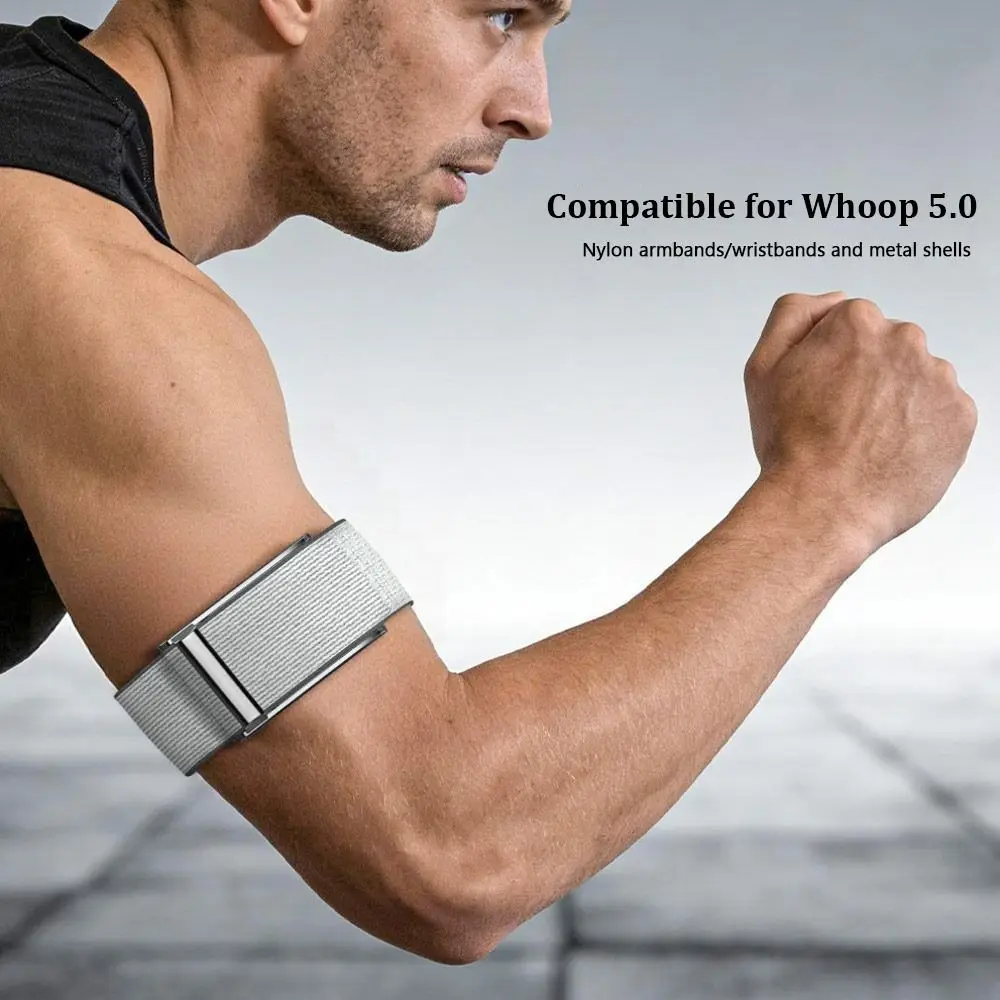 Premium Nylon Elastic Sport Band Shockproof Adjustable Bicep Band Scratch-resistant Breathable Arm Band for Whoop 5.0