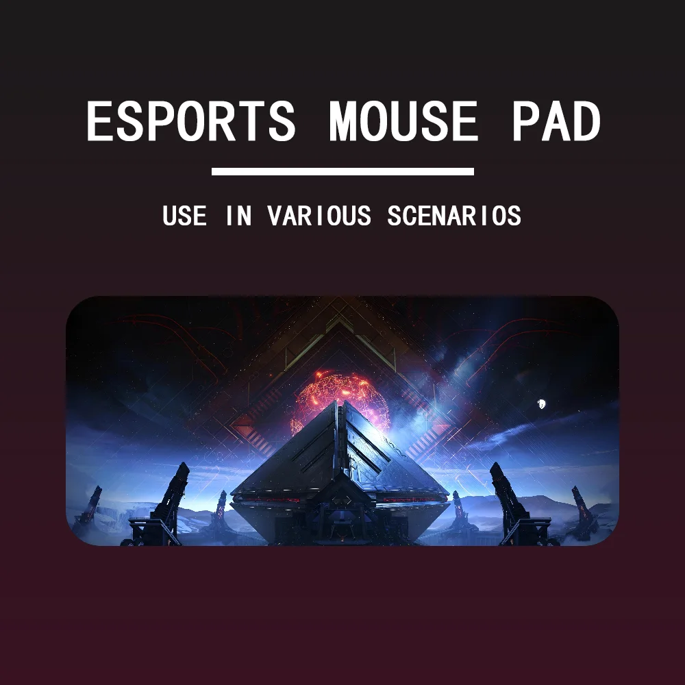 LockEdge Grande Mouse Pad De Jogo, Teclado De Computador Table Desk Mat, D-Destino Mousepad