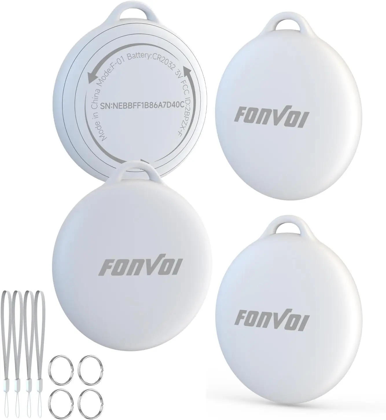 

Новые MFi-сертифицированные AirTags (4 шт.) 2026 года, Bluetooth-трекеры для Find My со сменными батареями