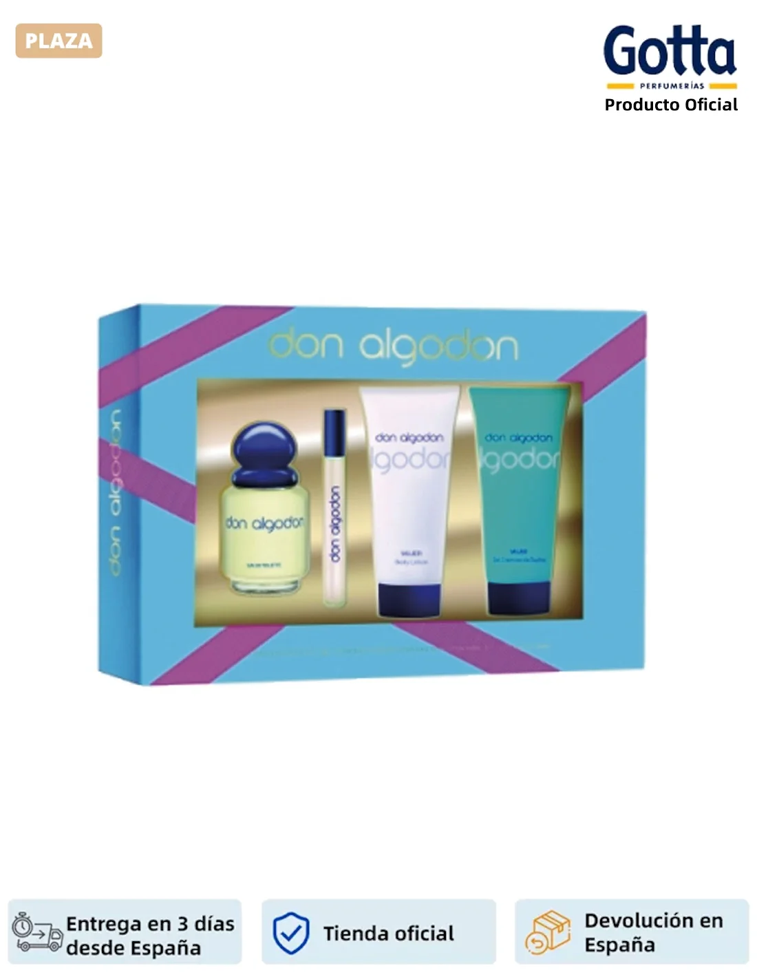 DON ALGODON-clálica EDT case-100 ML-beauty and health, Perfumes and deodorants, colonies-this case