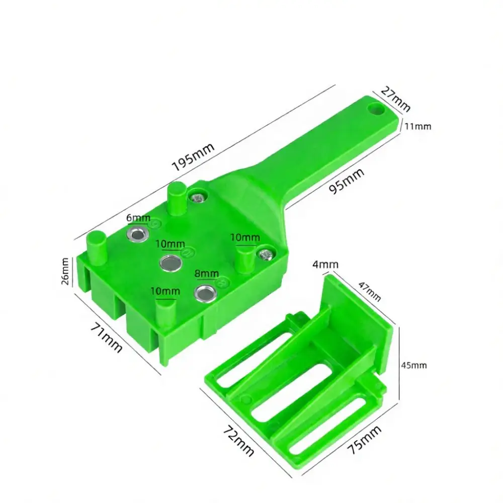 Accurate Woodworking Drill Guide Tool Hole Locator Jig For Furniture Construction Cabinets Carpentry DIY Handheld Device