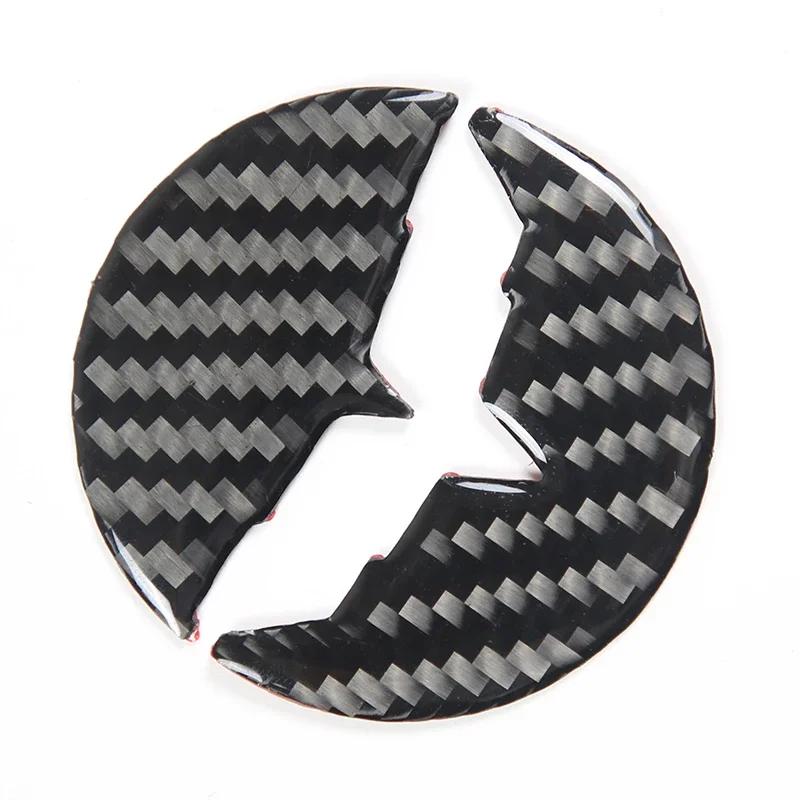 

For Chevrolet Corvette C6 2005-13 Soft Carbon Fiber Car Steering Wheel Center Logo Covers Trim Sticker Interior Car Accessories