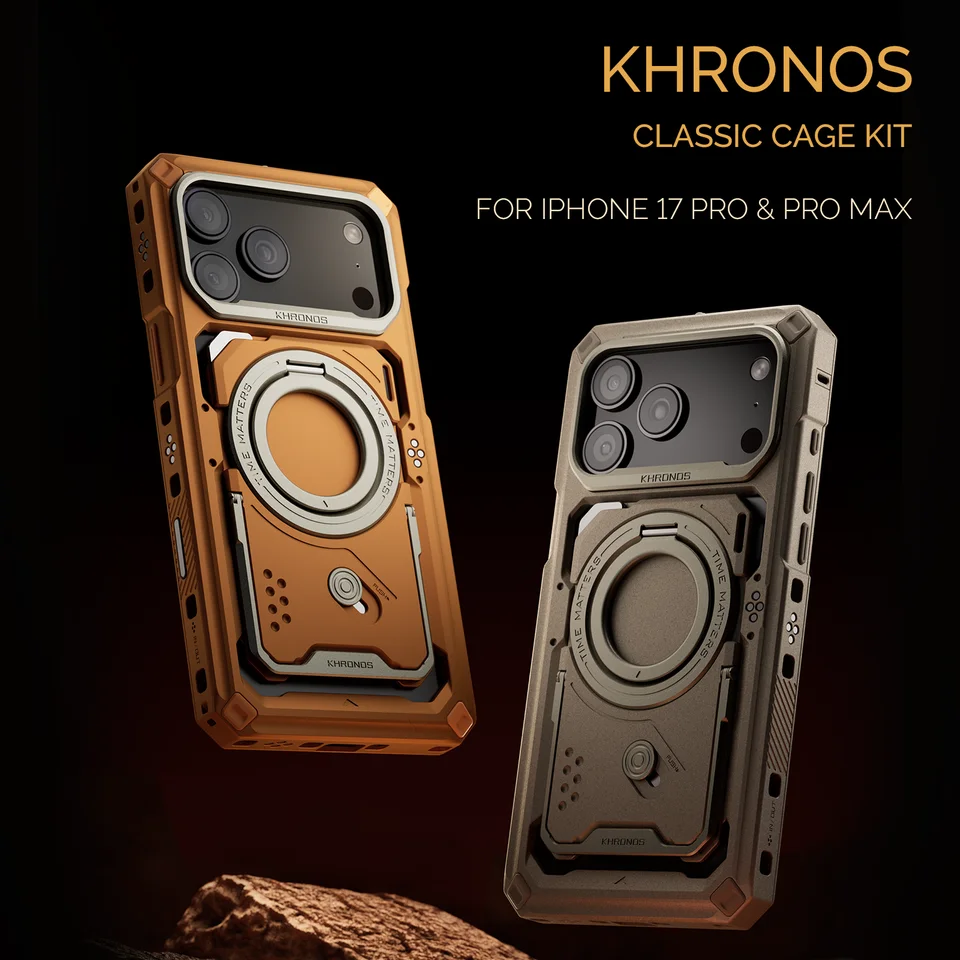 TILTA Khronos Classic 17 Pro Max Cage for iPhone 17 Pro TILTA Khronos Classic 17 Pro Max Cage for iPhone 17 Pro