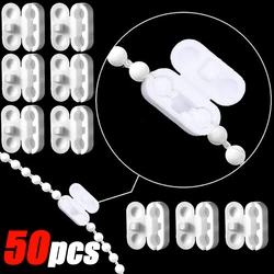 50/20/5pcs Rollos Zug schnur Stecker Vorhang Ketten verbinder römischer Vorhang Perlen Kette Kabel Verbindung Dekor Zubehör