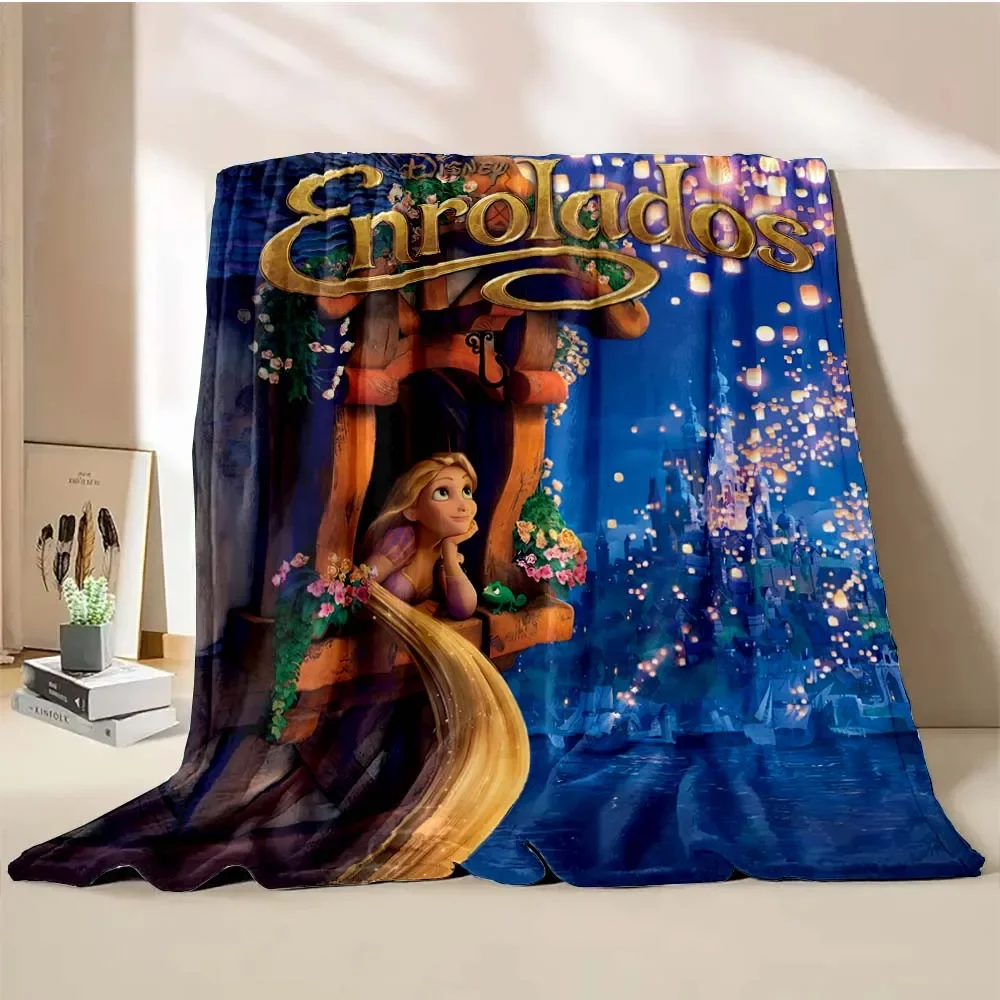 Tangled Rapunzel Blanket Four Seasons Soft Fluffy King Size Throw Kid Adult Sofa Quilt Bed Blanket Cover Travel Throw Gift