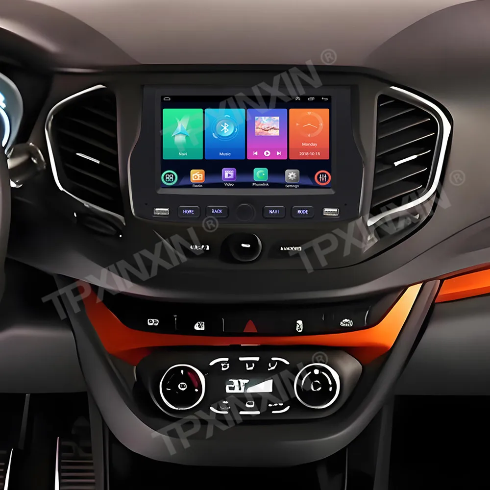 7 Inch Car Radio Stereo Receiver For LADA GRANTA 2018 2019 Android 13 Auto Carplay Multimedia Screen GPS Navigation Head Unit