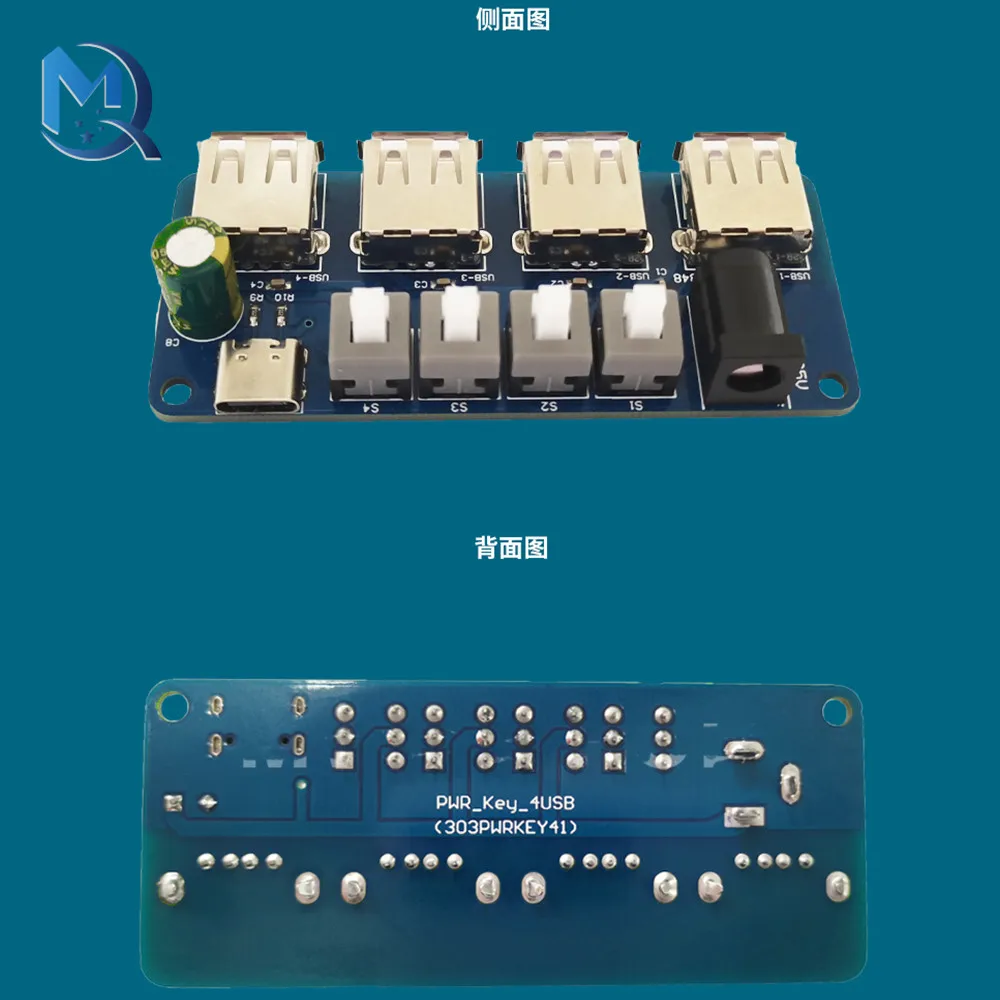 Moc moduł rozszerzający sterowane za pomocą przycisków zasilania 5V 4-way USB tablica rozdzielcza zasilania piasty