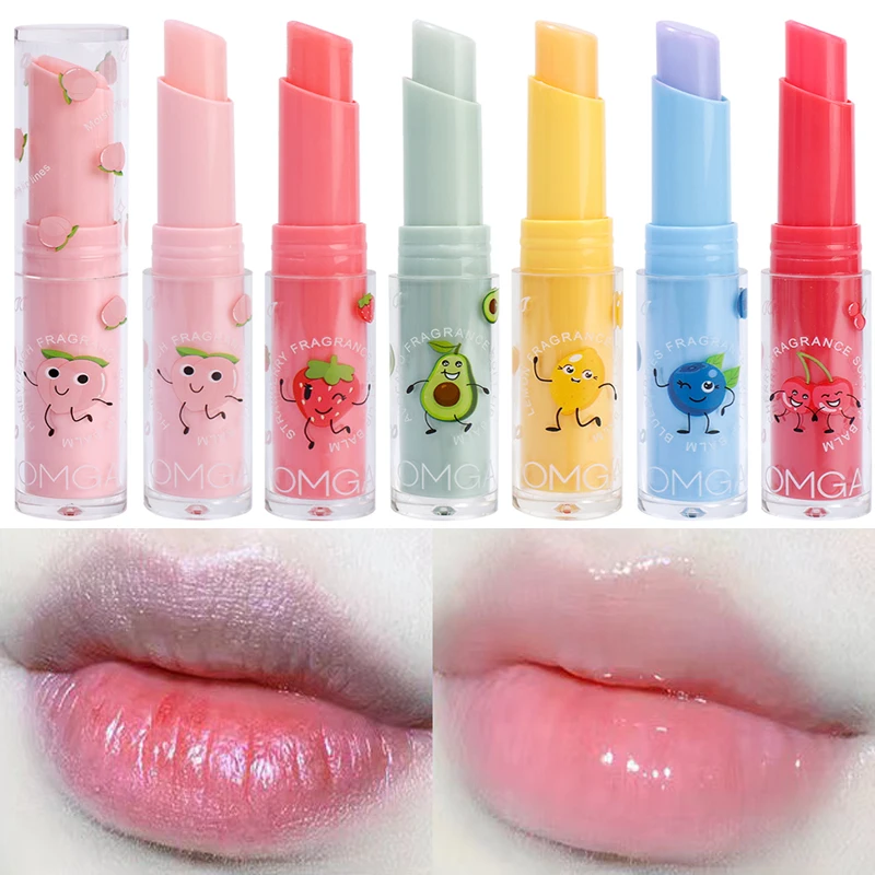 Wasserdichter farbwechsel nder Lippenstift langlebig nicht leicht zu verblassen Frucht lippenstift feuchtigkeit spendende Farbe pflegende Lippen balsam kosmetik