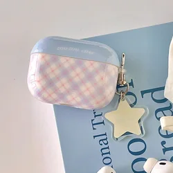 Soft Silicone Case For Apple Airpods 1 2 3 4 Pro 2nd Wireless Bluetooth Earphone Charging Box Cases Korea Lovely Checkered Cover