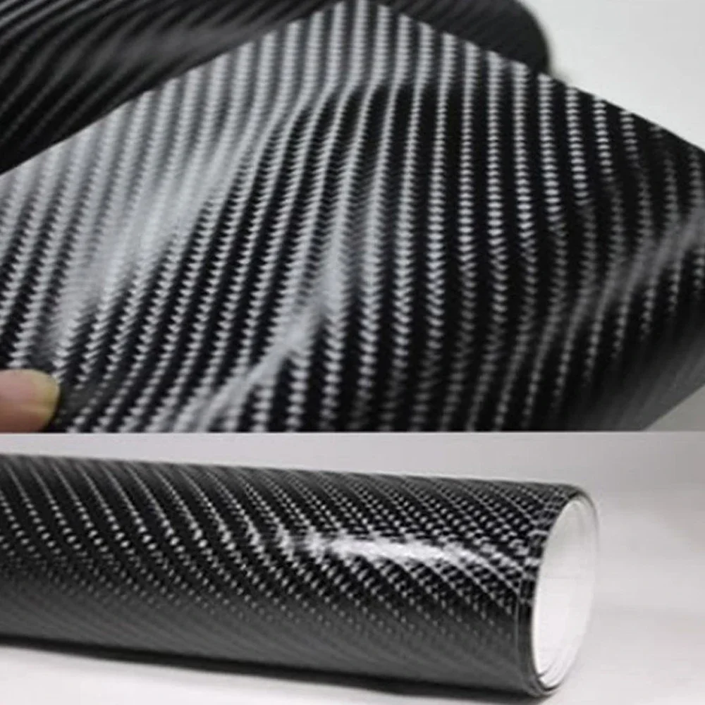 

4D Carbon Fiber Black Car Vinyl Wrap Decal Vehicle Modify Interior Film Motorcycle Body Exterior Sticker Waterproof Decor Parts