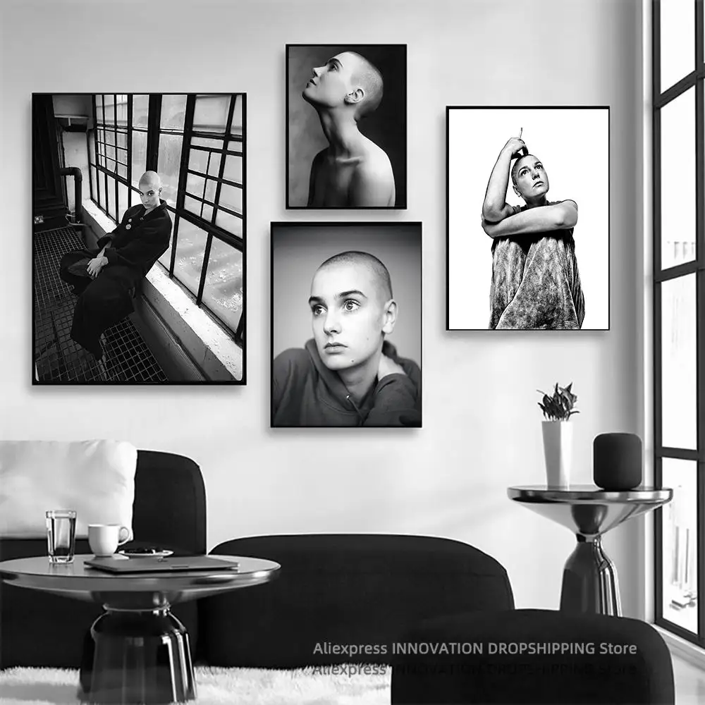 Sinead Oconnor Singer Band Cover Album Music Star Celebrity Poster Canvas Painting Wall Art Print Pictures Interior Home Decor