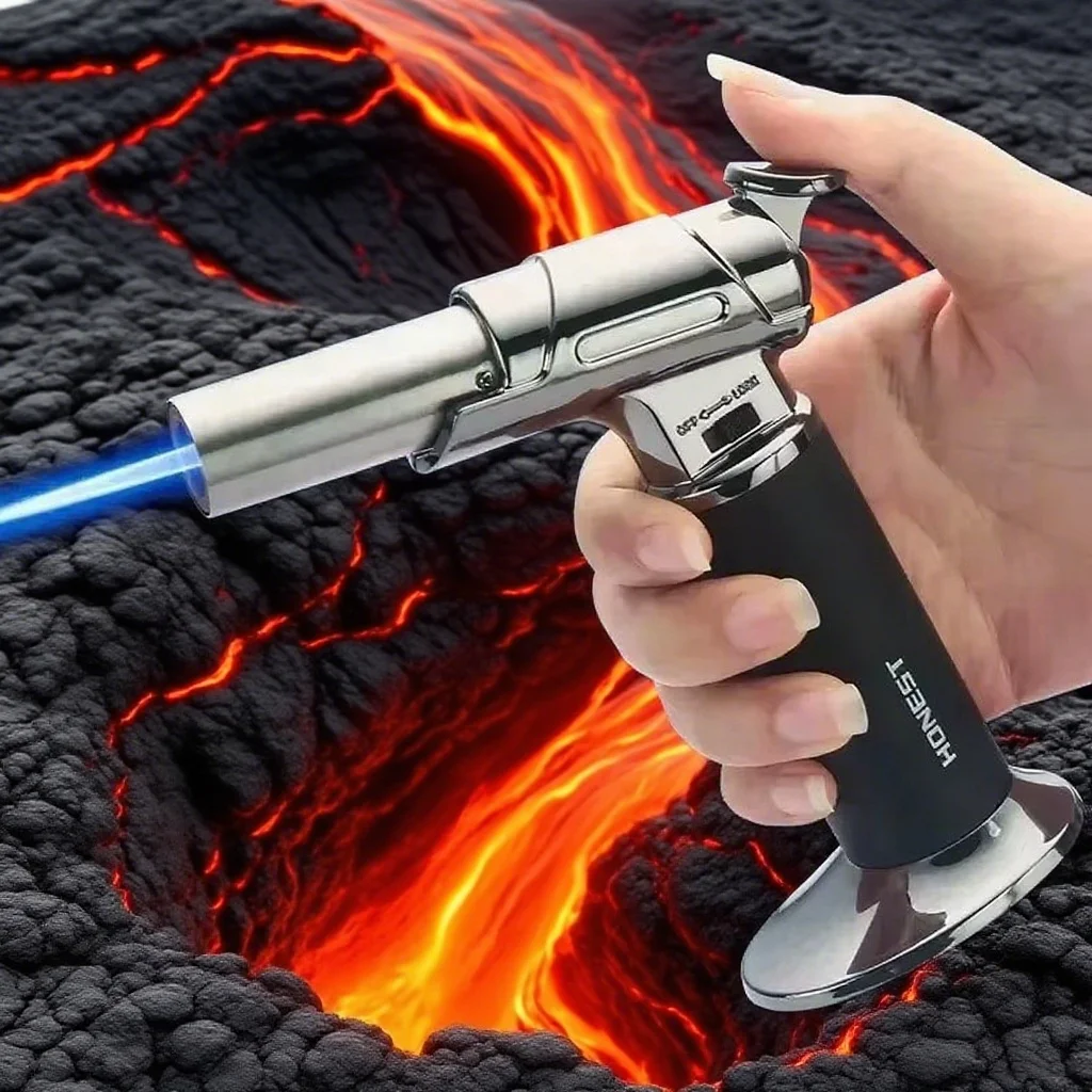 

HONEST 1300 Turbo Flame Windproof Butane Lighter Multi-Function Outdoor BBQ Jewelry Welding Heavy Duty Kitchen Tactical Survival