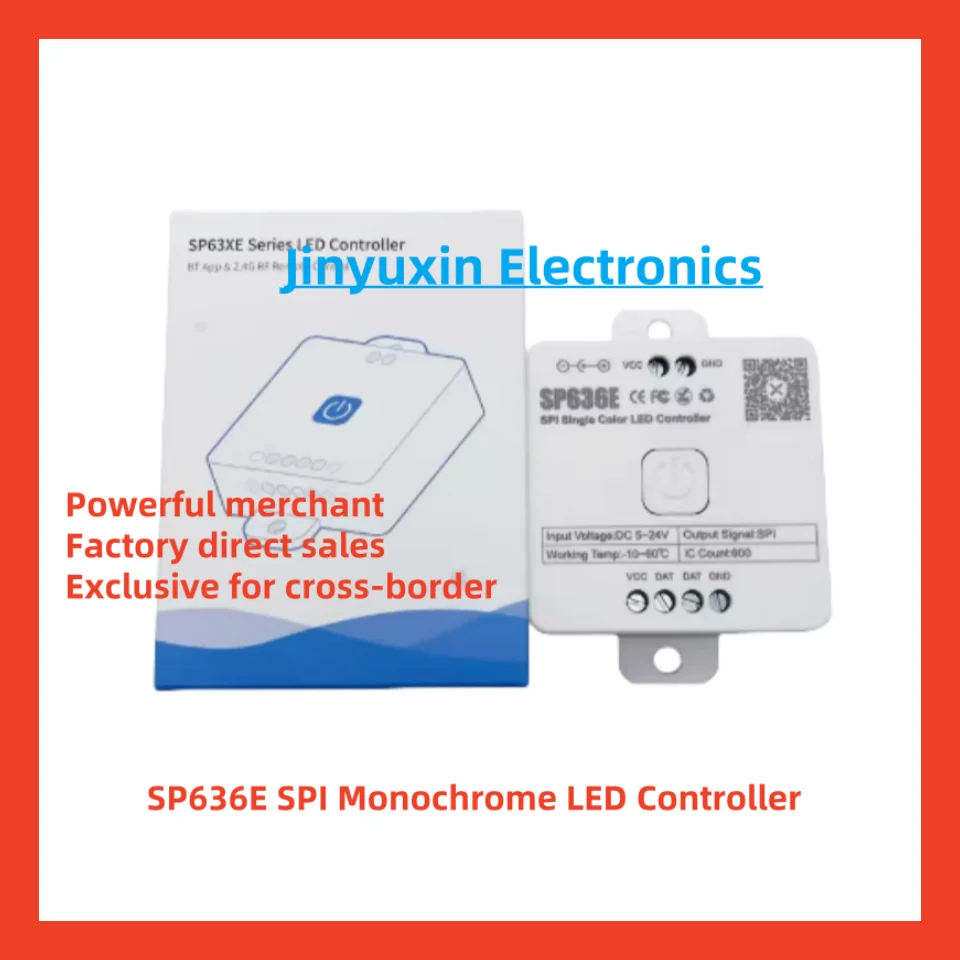 One for sale / SP636E SPI Monochrome Flowing Water LED Controller Bluetooth Music APP Controller Group Function 5 - 24V