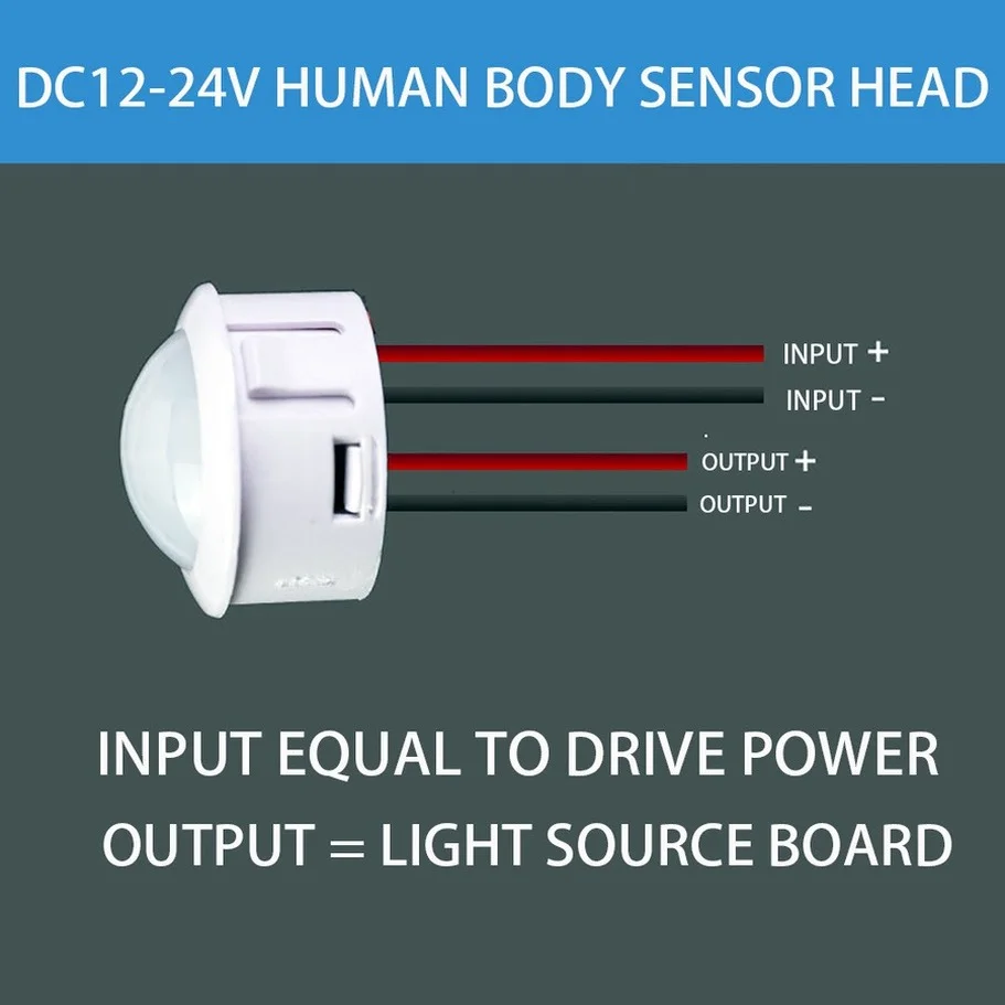 DC 12V 24V PIR Infrared Motion Sensor Switch Auto On Off Light Switch PIR Sensor Detector Light Switch Led Sensitive Night Lamp