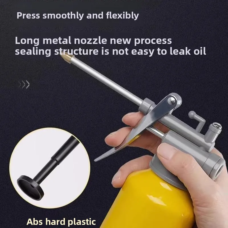 مسدس زيت بلاستيكي صناعي عالي الجودة، فوهة طويلة، أداة معدات تشحيم تعمل يدويًا لصيانة Auttive #2