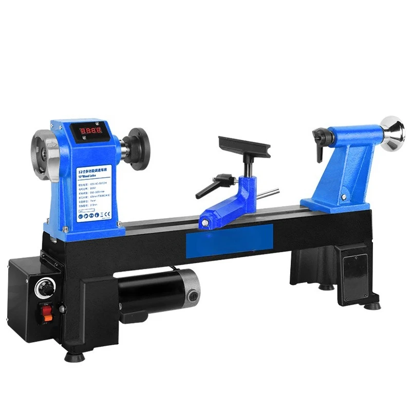 Holzbearbeitungsdrehmaschine, einstellbare Geschwindigkeit, multifunktional, kleiner Haushalt, Holz-Rotationsmaschine, Schleifen von Auto-Zylindern