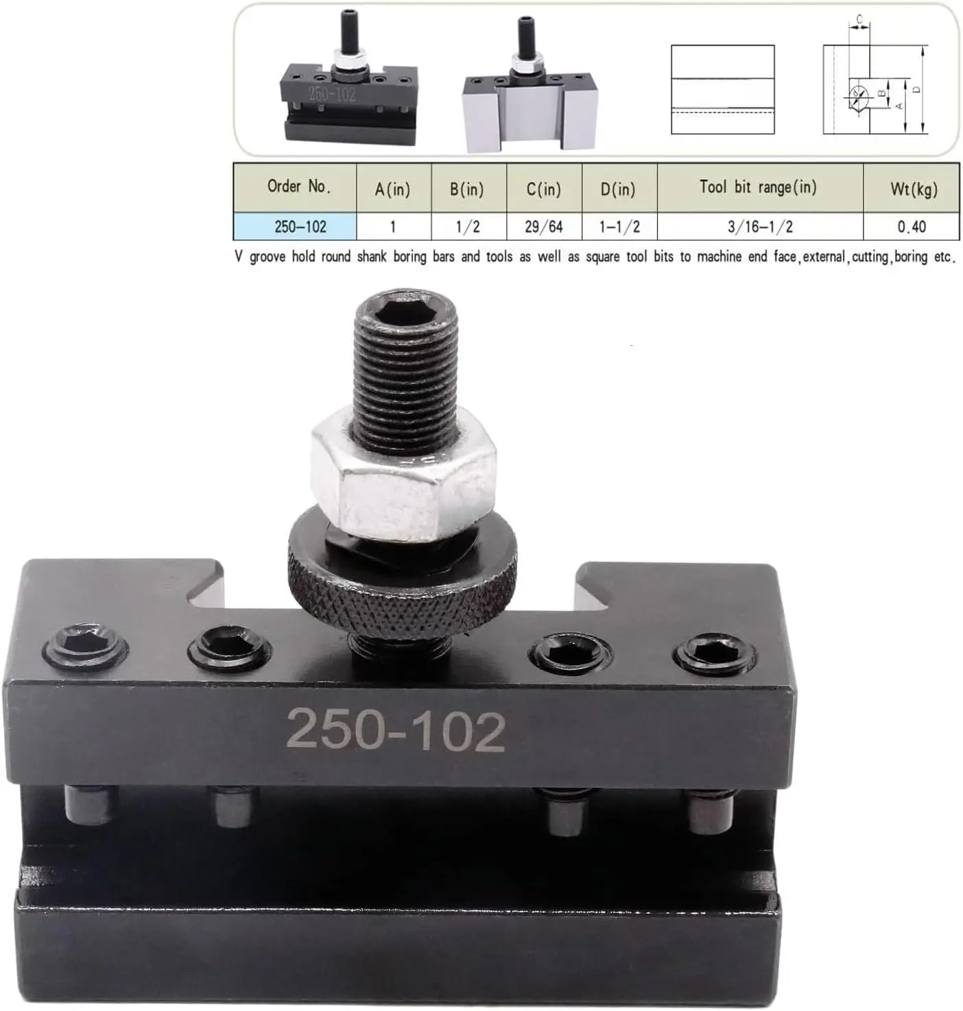 Imagem -04 - Axa Wedge Gib Cuneiforme tipo Quick Change Tool Post Grupo Suporte de Torno para Torno Swing Material de Aço 250111 -12 Pcs