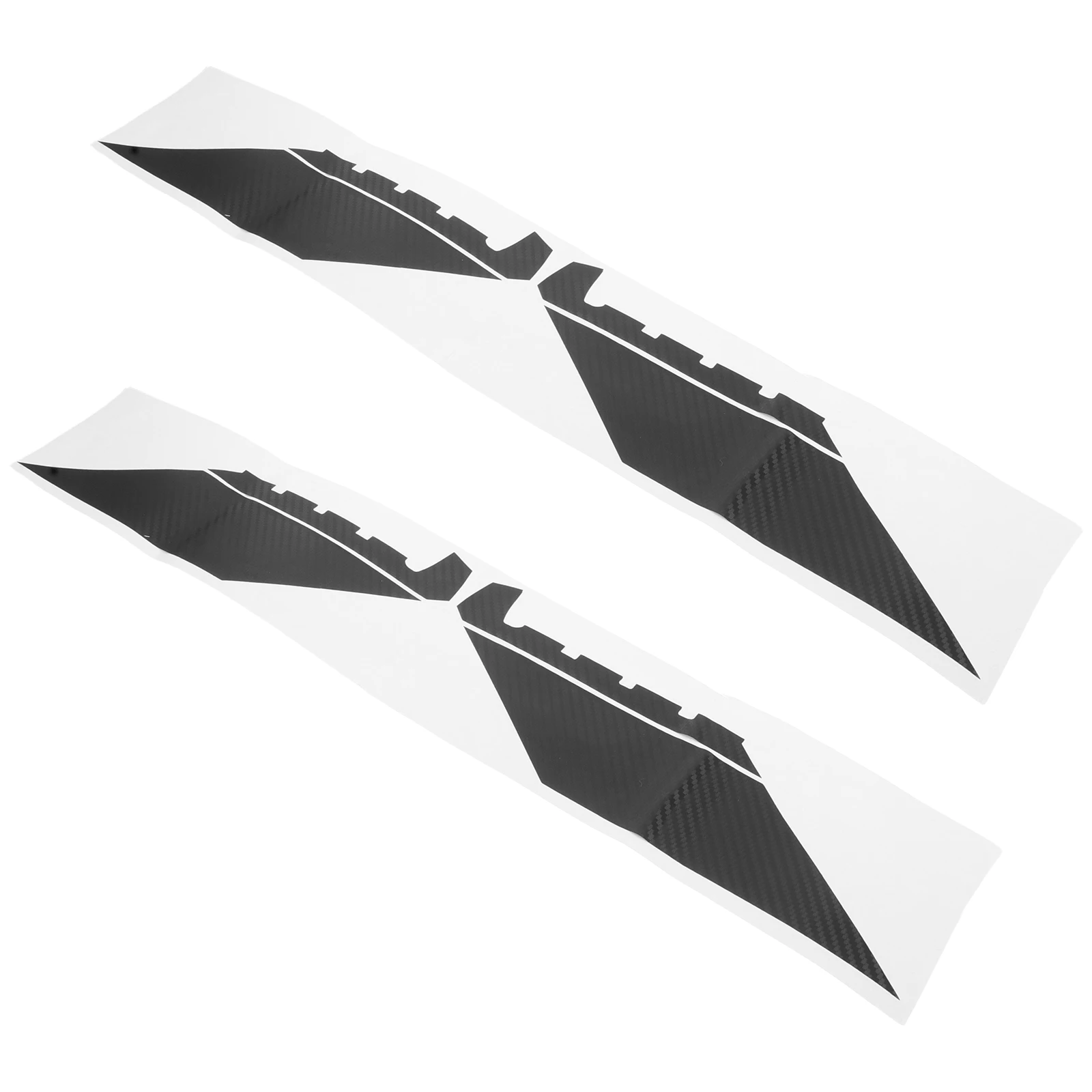 

4 Pcs Car Sticker Hood Cover Stickers Automotive Exterior Refit Decals Accessories Black Decor