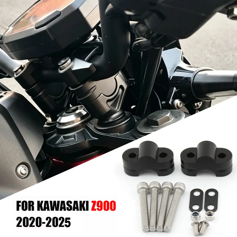 

Z 900 For Kawasaki Z900 2017-2024 2025 Motorcycle Handlebar Riser 20MM Aluminum Handle Bar Clamp Extend Adapter