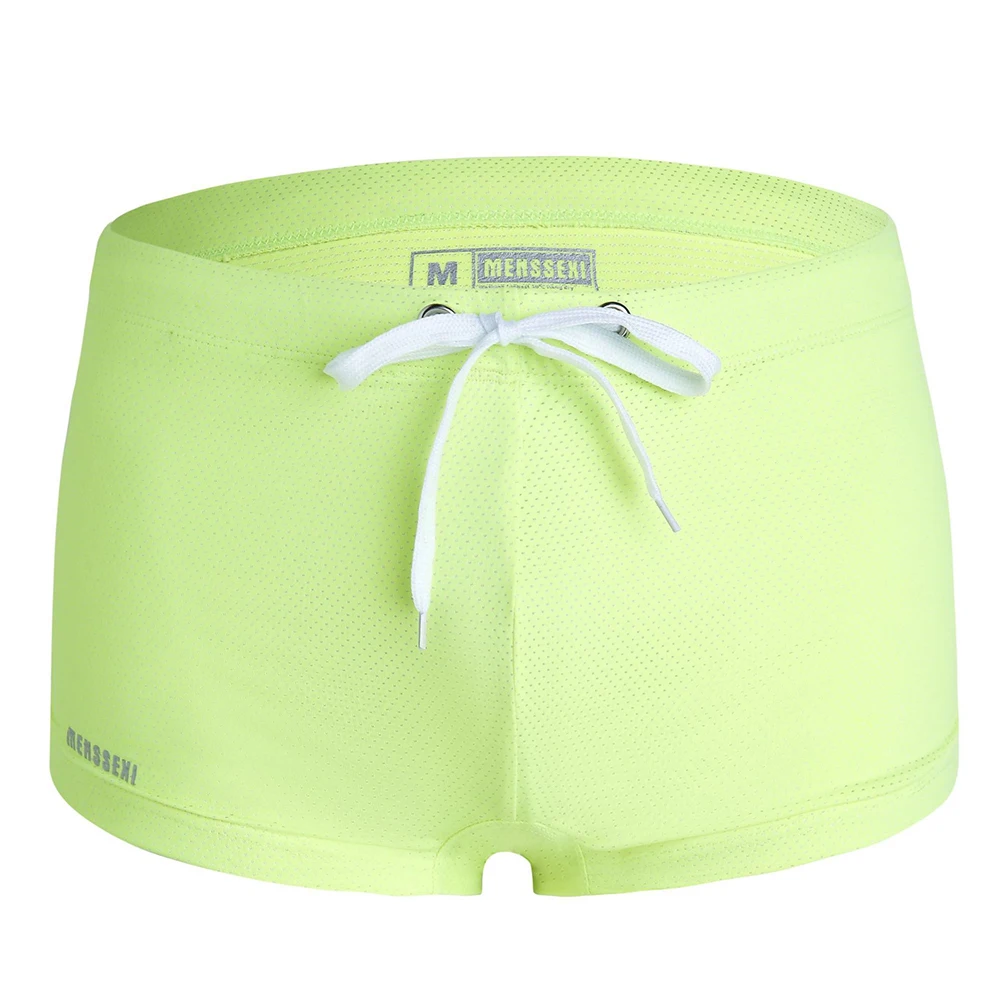 Men Swimwear Shorts Male Swimming Trunks Summer Surf Beach Sports Pants Mesh Elastic Shorts Swimsuit Board Short A50