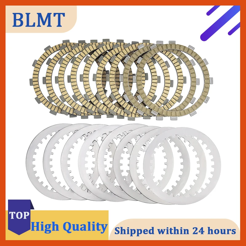 Motorcycle Yellow Clutch Plates & Steel Friction Plate For BMW F650GS F700GS F 700 GS  F800GS F 800 GS  F800GT F800ST F800R