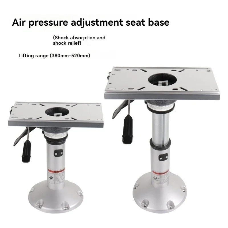 Upgrade Seat Base Pneumatic Adjustable Aluminum Alloy Anti-corrosion Anti-rust Seat Marine Accessories