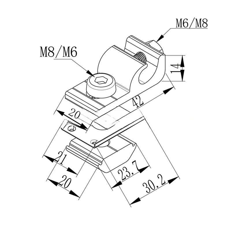 1 قطعة أدوات الألواح الشمسية اكسسوارات لوحة طاقة شمسية نظام تركيب الطاقة الشمسية الأرض التأريض العروة القياسية التأريض كليب #6